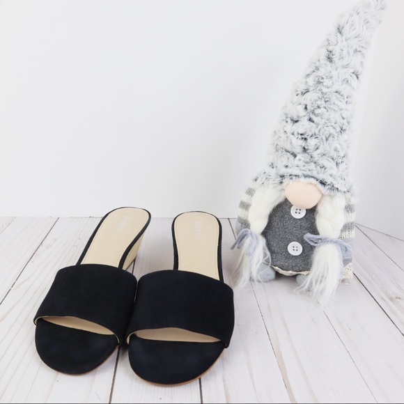 Botkier Carlie Black Suede Slide Mule Size 6 - Picture 2 of 6